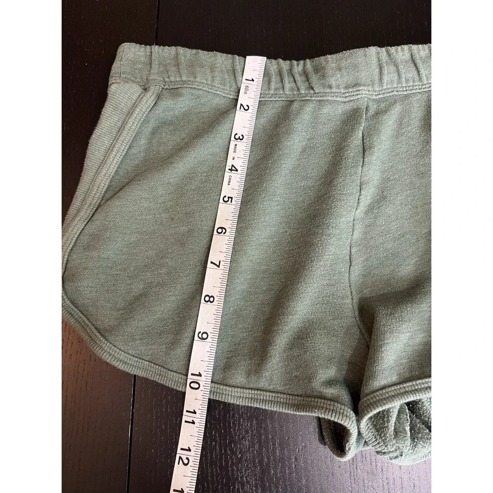 Victoria Sport Y2K Dolphin Mini Micro Shorts Size S Green Drawstring‎ Booty Camp